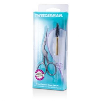 Tweezerman Stainless Brow Shaping Scissors & Brush  -