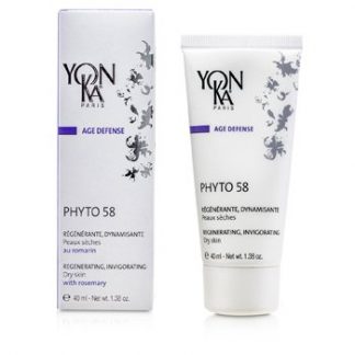 Yonka Age Defense Phyto 58 Creme With Rosemary - Revitalizing, Invigorating (Dry Skin)  40ml/1.38oz