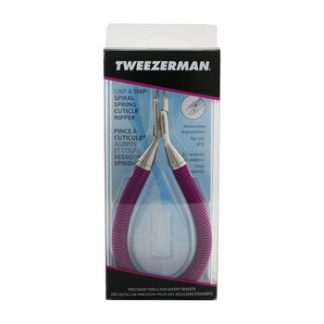 Tweezerman Grip & Snip Spiral Spring Cuticle Nipper - # Lollypop Berry  -