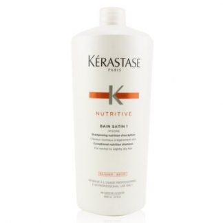 Kerastase Nutritive Bain Satin 1 Exceptional Nutrition Shampoo (For Normal to Slightly Dry Hair)  1000ml/34oz