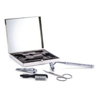 Razor MD The Well Mannered Groom Kit: Razor + Grooming Scissors + Nail Clipper + Brush + Box  4pcs+1box