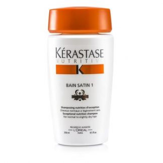 Kerastase Nutritive Bain Satin 1 Exceptional Nutrition Shampoo (For Normal to Slightly Dry Hair)  250ml/8.5oz