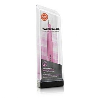 Tweezerman Slant Tweezer - Pink (Studio Collection)  -