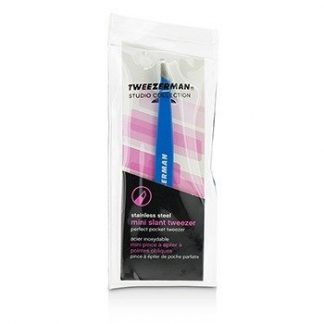 Tweezerman Mini Slant Tweezer - Bahama Blue (Studio Collection)  -