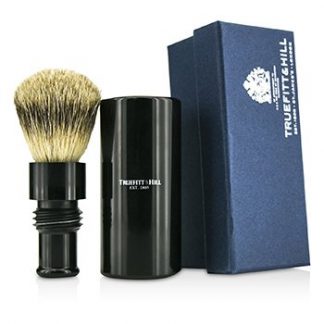 Truefitt & Hill Turnback Traveler Badger Hair Shave Brush - # Ebony  1pc