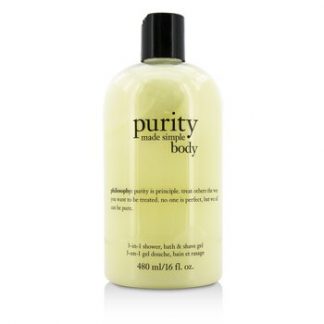 Philosophy Purity Made Simple For Body 3-in-1 Shower, Bath & Shave Gel  480ml/16oz