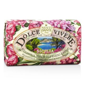 Nesti Dante Dolce Vivere Fine Natural Soap - Sicilia - Bouganville, Marine Sea Salt & Papyrus Tree  250g/8.8oz