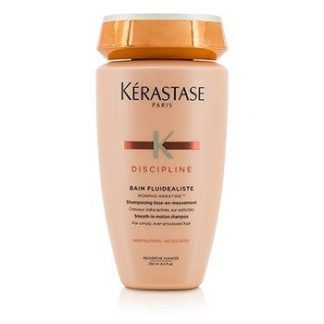 Kerastase Discipline Bain Fluidealiste Smooth-In-Motion Sulfate Free Shampoo - For Unruly, Over-Processed Hair (New Packaging)  250ml/8.5oz