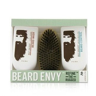 Billy Jealousy Beard Envy Kit: Beard Wash 88ml + Beard Control 88ml + brush 1pcs  3pcs