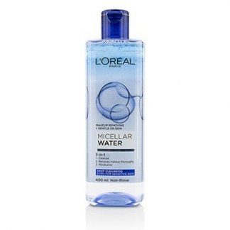 L'Oreal 3-In-1 Micellar Water (Deeping Cleansing) - Even For Sensitive Skin  400ml/13.3oz