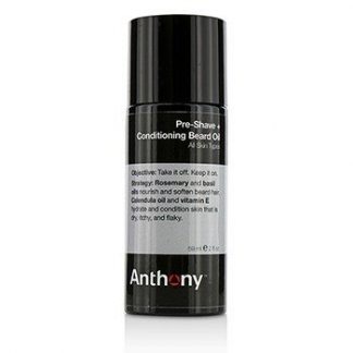 Anthony Logistics For Men Pre-Shave + Conditioning Beard Oil - For All Skin Types  59ml/2oz