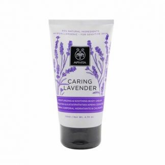 Apivita Caring Lavender Moisturizing & Soothing Body Cream - For Sensitive Skin  150ml/4.74oz