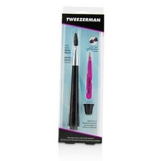 Tweezerman Hide Away Brow Brush With Mini Slant Tweezer  -