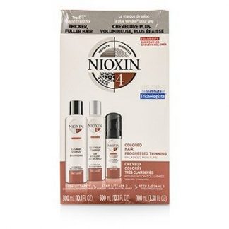 Nioxin 3D Care System Kit 4 - For Colored Hair, Progressed Thinning, Balanced Moisture  3pcs