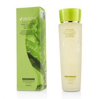 3W Clinic Aloe Full Water Activating Skin Toner - For Dry to Normal Skin Types  150ml/5oz