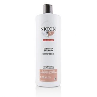 Nioxin Derma Purifying System 3 Cleanser Shampoo (Colored Hair, Light Thinning, Color Safe)  1000ml/33.8oz