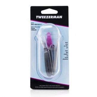 Tweezerman Mini Nail Rescue 4pcs Set - # With Pink Nail File  4pcs