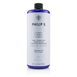 Philip B Icelandic Blonde Shampoo (Tone Correcting Brightening Eliminates Brassiness - Blonde, Gray, Silver H  947ml/32oz