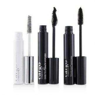 Cargo Mascara Kit: 1x Dare To Flair Mascara, 1x Texalash Mascara, 1x Swimmables Waterproof Mascara Topcoat  3pcs