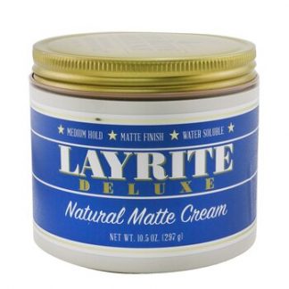 Layrite Natural Matte Cream (Medium Hold, Matte Finish, Water Soluble)  297g/10.5oz