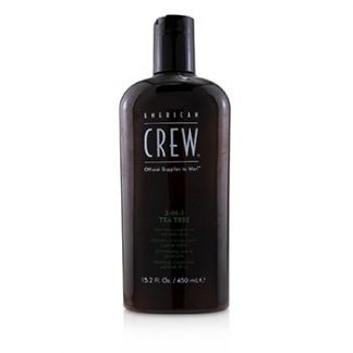 American Crew Men 3-IN-1 Tea Tree Shampoo, Conditioner and Body Wash  450ml/15.2oz