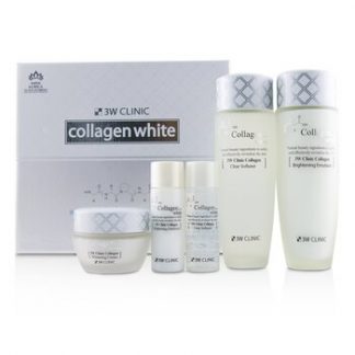 3W Clinic 3W Clinic Collagen White Skin Care Set: Softener 150ml + Emulsion 150ml + Cream 60ml + Softener 30ml + Emulsion 30ml  5pcs