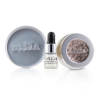 Stila Magnificent Metals Foil Finish Eye Shadow With Mini Stay All Day Liquid Eye Primer - Metallic Dusty Rose  2pcs