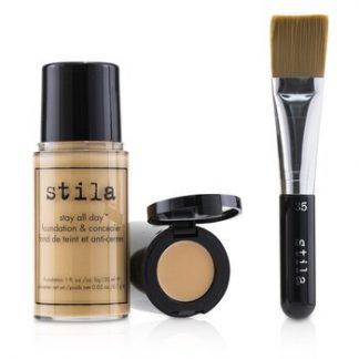 Stila Stay All Day Foundation, Concealer & Brush Kit - # 6 Tone  2pcs