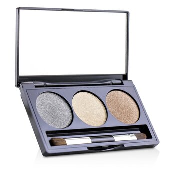 Laura Geller Baked Cream Glaze Trio Eyshadow Palette With Brush - # Golden Sunset  3g/0.1oz