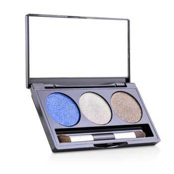 Laura Geller Baked Cream Glaze Trio Eyshadow Palette With Brush - # Sandy Lagoon  3g/0.1oz