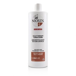 Nioxin Density System 4 Scalp Therapy Conditioner (Colored Hair, Progressed Thinning, Color Safe)  1000ml/33.8oz