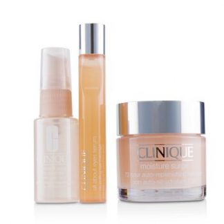 Clinique Moisture Surge Set: Moisture Surge 72-Hr 75ml+ All About Eyes Serum 15ml+ Moisture Surge Face Spray Thirsty Skin Relief 30ml  3pcs