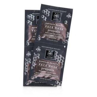 Apivita Express Beauty Face Mask with Propolis (Purifying For Oily Skin)  6x(2x8ml)