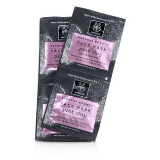 Apivita Express Beauty Face Mask with Pink Clay (Gentle Cleansing)  6x(2x8ml)