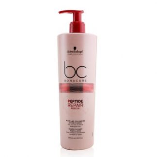 Schwarzkopf BC Bonacure Peptide Repair Rescue Micellar Cleansing Conditioner (For Normal to Thick Damaged Hair)  500ml/16.9oz