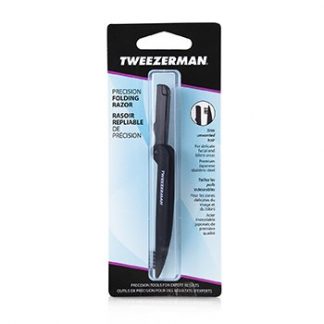 Tweezerman Precision Folding Brow Razor - Black  -