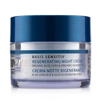 Lavera Basis Sensitiv Regenerating Night Cream - Organic Aloe Vera & Organic Almond Oil (For All Skin Types)  50ml/1.6oz