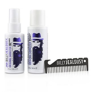 Billy Jealousy O.G. Beard Care Trio Set : 1x Beard Wash 60ml + 1x Beard Oil 60ml + 1x Titanium Comb  3pcs