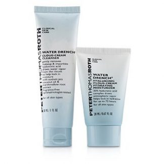 Peter Thomas Roth Hyaluronic Happy Hour 2-Piece Kit: 1x Cleanser 30ml + 1x Moisturizer 20ml  2pcs