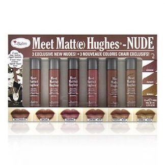 TheBalm Meet Matt(e) Hughes 6 Mini Long Lasting Liquid Lipsticks Kit  - Nude  6x1.2ml/0.04oz