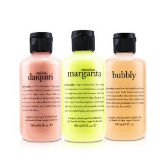 Philosophy Congrats! 3-Piece Shower Gel Set: 1x Senorita Mrgarita 180ml + Melon Daiquiri 180ml + Bubby  3x180ml/6oz