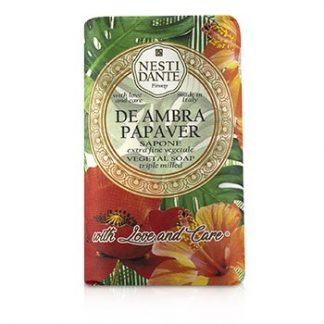 Nesti Dante Triple Milled Vegetal Soap With Love & Care - De Ambra Papaver  250g/8.8oz