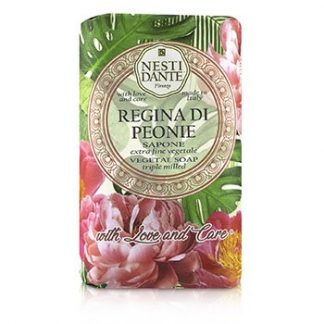 Nesti Dante Triple Milled Vegetal Soap With Love & Care - Regina Di Peonie  250g/8.8oz