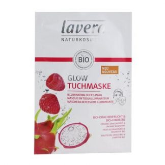 Lavera Sheet Mask - Illuminating (With Organic Dragon Fruit & Organic Raspberry)  1sheet