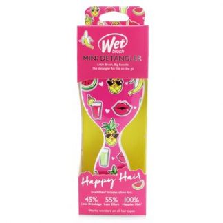 Wet Brush Mini Detangler Happy Hair - # Smiley Pineapple  1pc