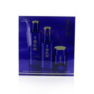 Kose Sekkisei Excellent Kit I: Lotion Excellent 200ml + Emulsion Excellent 140ml + Cream Excellent 50g  3pcs