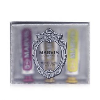 Marvis Wonders Of The World Travel Set: 1xKarakum Toothpaste+1xRoyal Toothpaste+1xRambas Toothpaste  3pcs