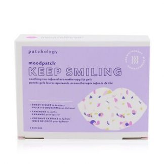 Patchology Moodpatch - Keep Smiling Soothing Tea-Infused Aromatherapy Lip Gels (Sweet Violet+Lavender+Coconut Extract)  5pcs