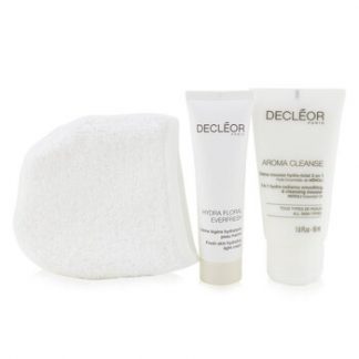 Decleor Infinite First Hydration Neroli Bigarade Gift Set: Aroma Cleanse Cleansing Mousse+ Hydra Floral Light Cream+ Cleansing Glove  3pcs