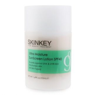 SKINKEY Moisturizing Series Ultra Moisture SunScreen Lotion SPF 40 (All Skin Types) - Guards Against UVA & UVB Rays Moisturizes Skin  50ml/1.69oz